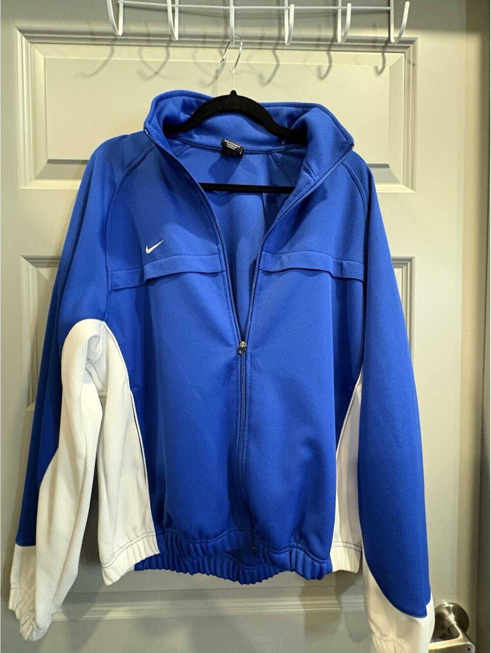 Nike Team Blue and White Track Jacket Large-190